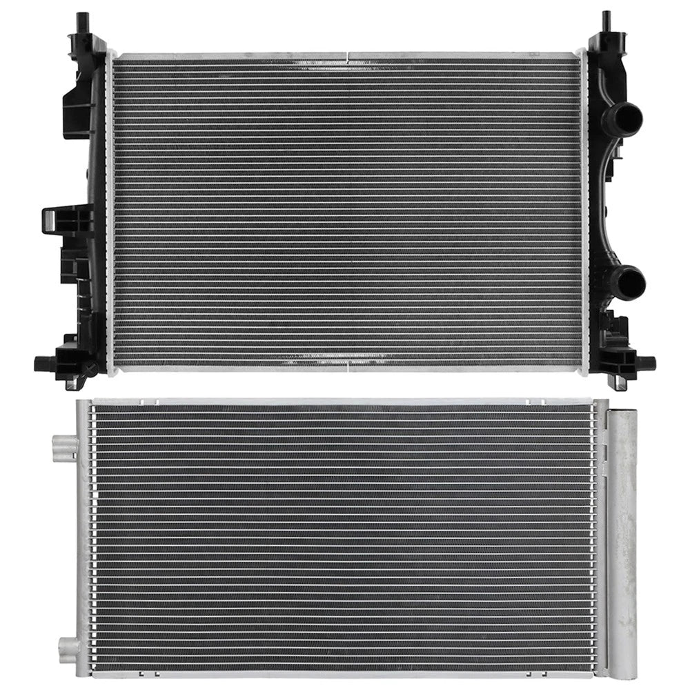 Aluminum Radiator & AC Condenser Cooling Kit for Jeep Compass (2017–2022)