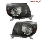 Set of 2 Halogen Headlights for Toyota Tacoma (2005–2011)