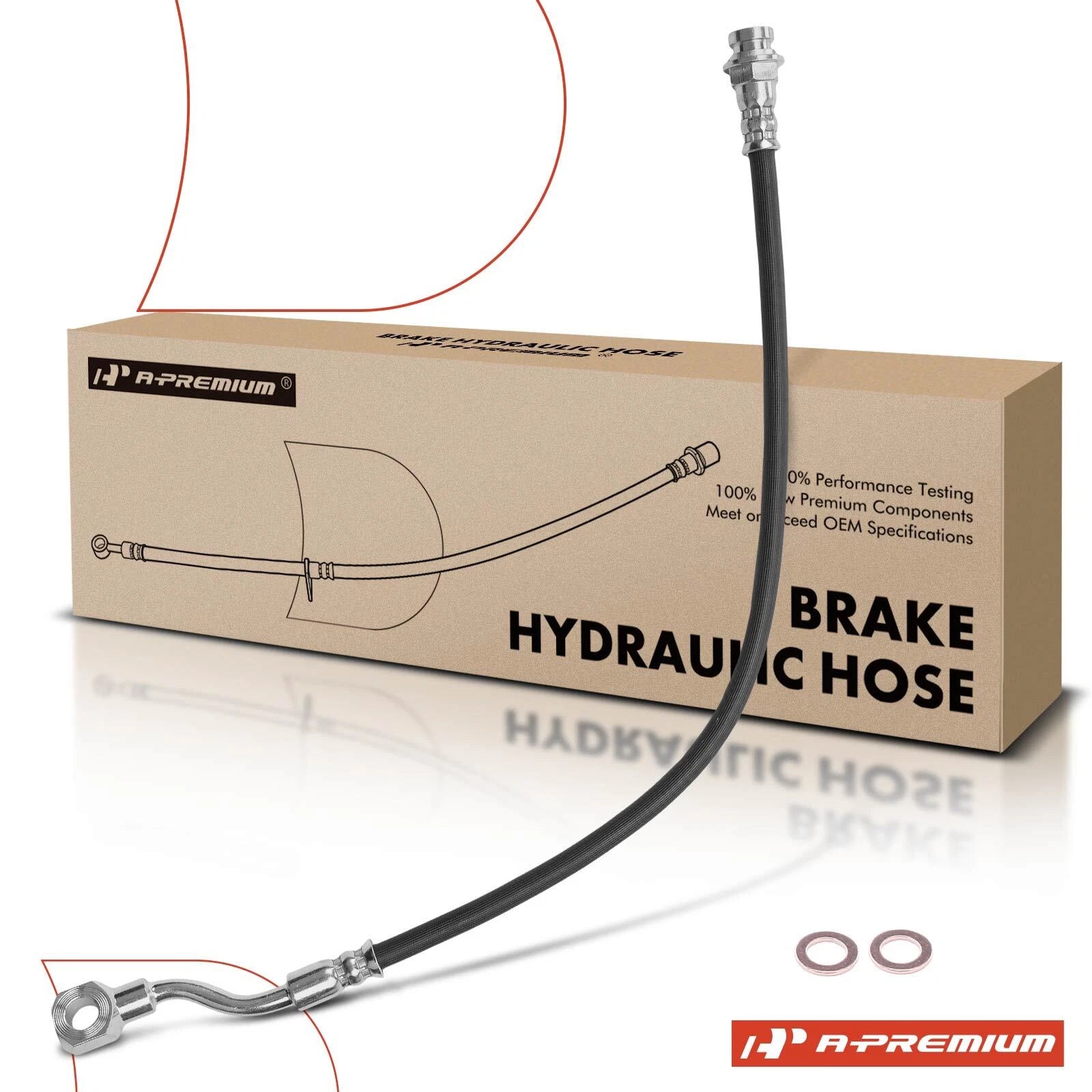 Rear Right Brake Hydraulic Hose for Chevrolet Silverado 1500 HD (2001–2002)
