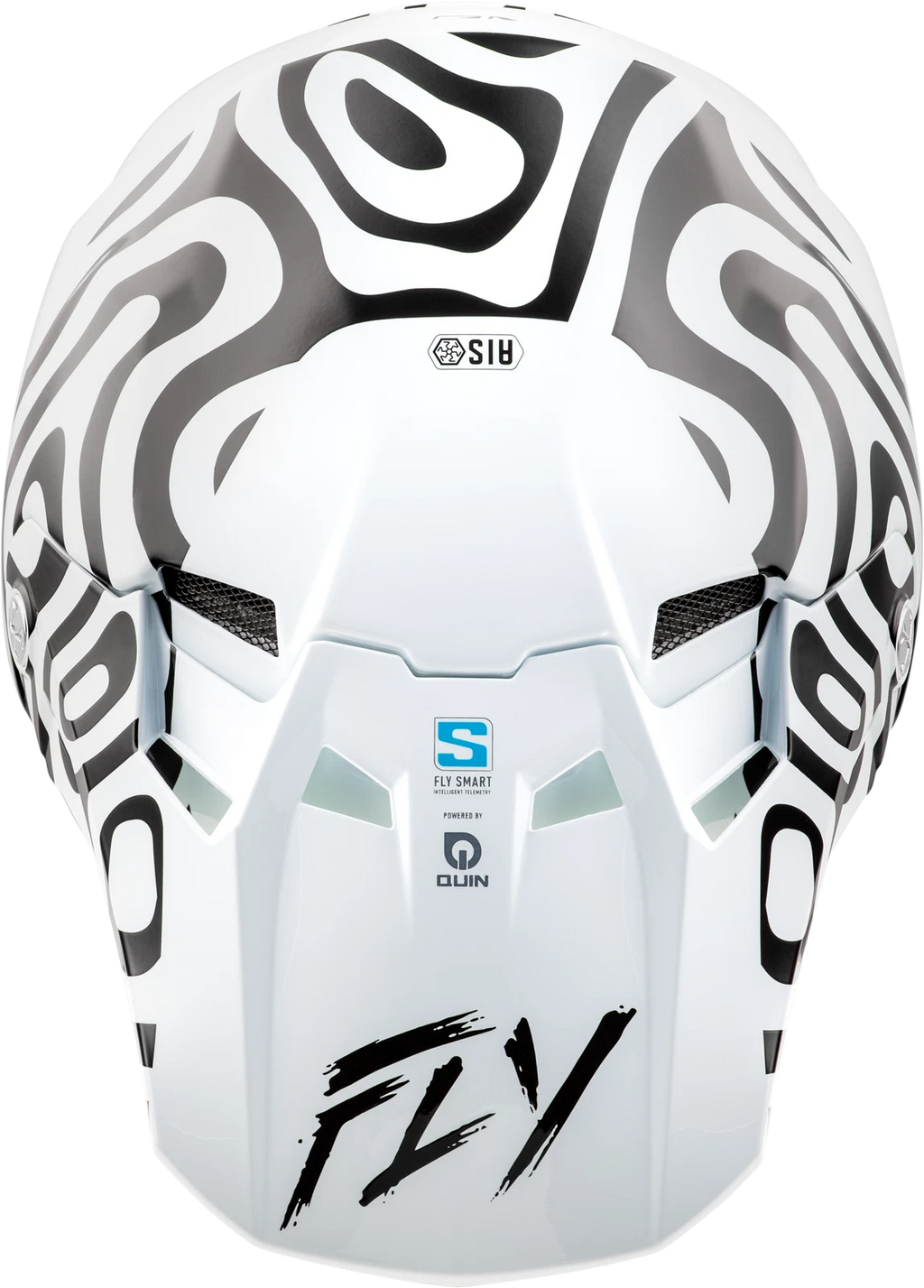 Fly Racing Youth Formula S Carbon Helmet White/Black for Offroad (2023+)