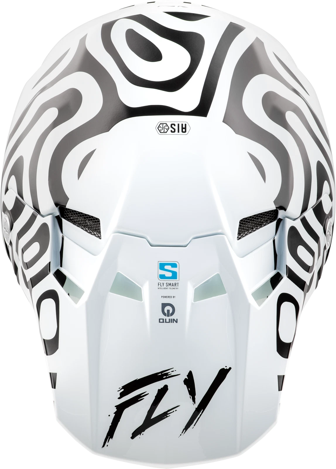Fly Racing Youth Formula S Carbon Helmet White/Black for Offroad (2023+)