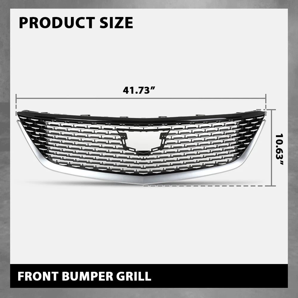 Front Bumper Upper Grille for Cadillac CT5 (2020–2023) with Chrome Trim