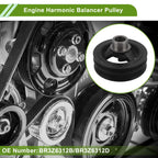Engine Harmonic Balancer Crankshaft Pulley for Ford F-150 (2011–2020) No.BR3Z6312B