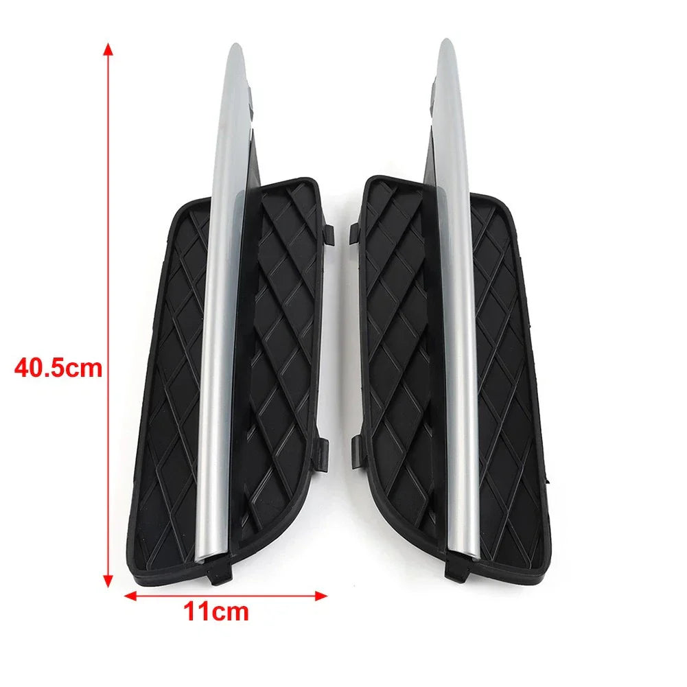 Fog Light Grille with Silver Trim for BMW X5 E70, X6 E71 (2007-2013)