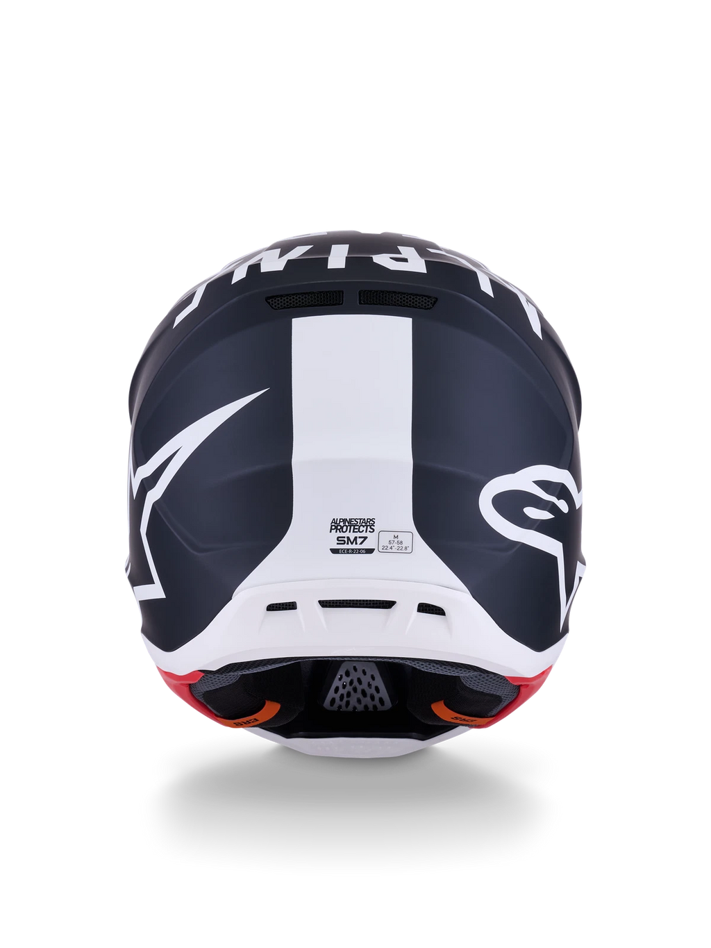 Alpinestars SM7 Dasher Helmet for Offroad (2X-Large) Black/White Matte