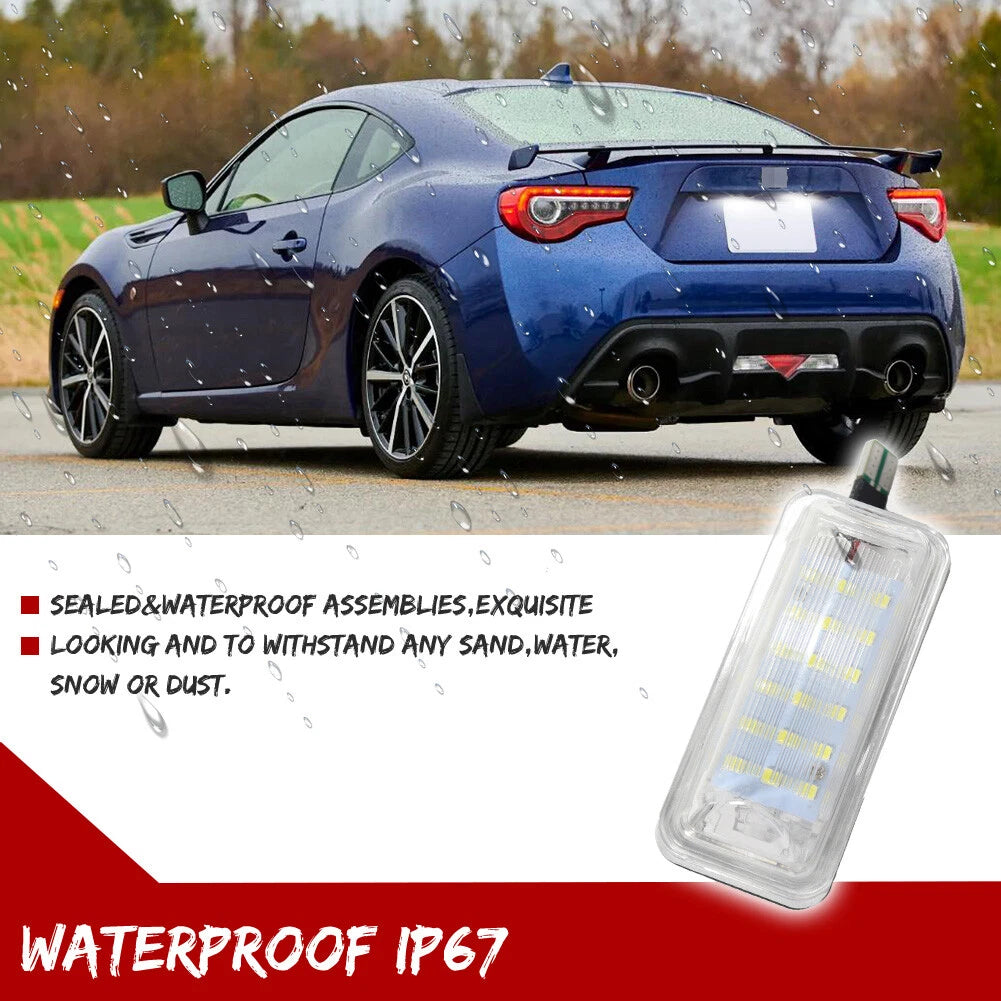 White LED License Plate Light for Scion FRS Subaru BRZ (2013–2020)