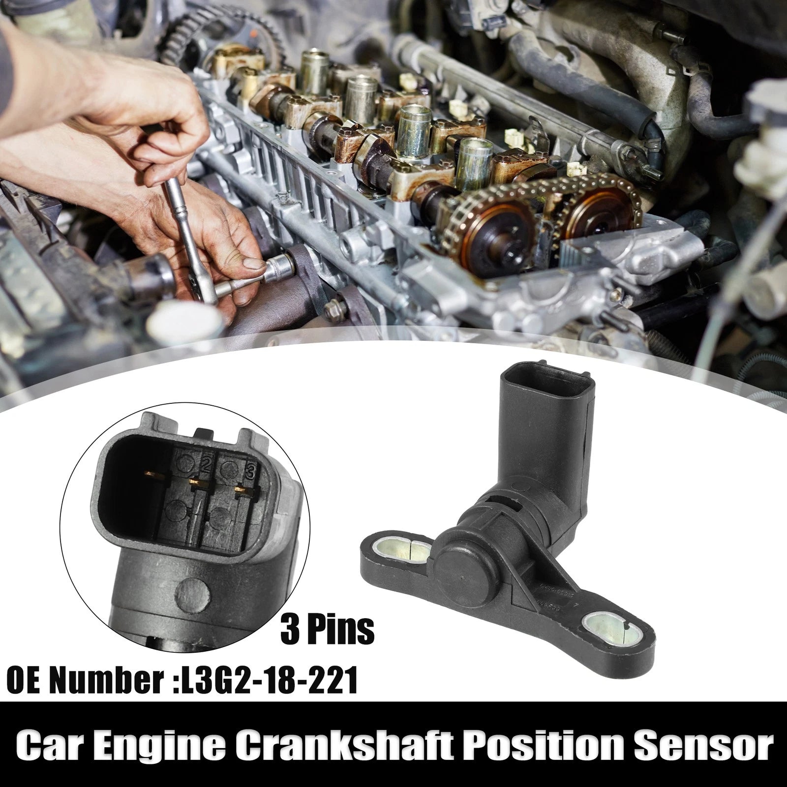 Crankshaft Position Sensor No.L3G2-18-221 for Mazda CX-7 (2010–2012)