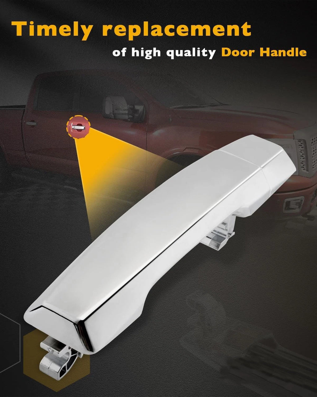 Exterior Door Handle Passenger Side for Nissan Titan Armada Infiniti QX56 (2004–2015)