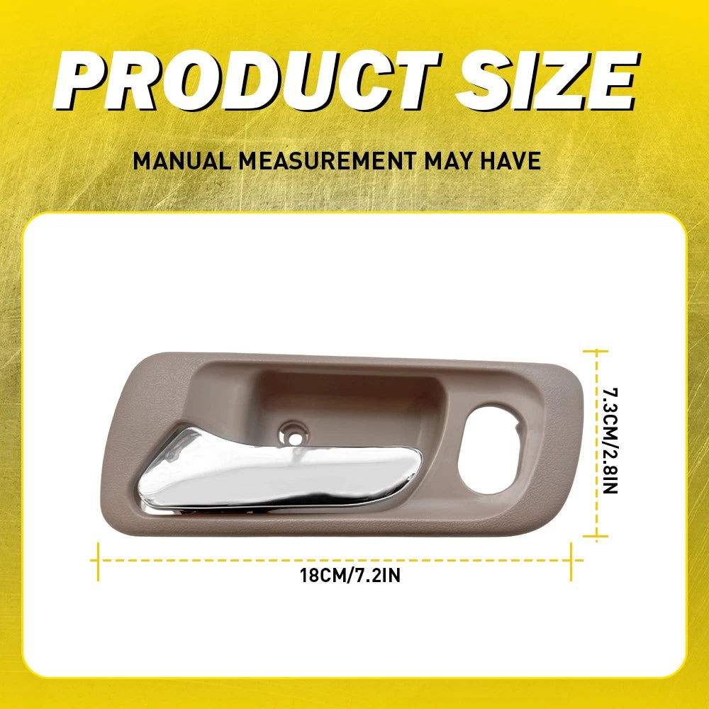 Set of 2 Inner Door Handles for Honda Accord Odyssey (1998–2004) Beige