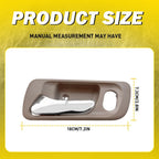 Set of 2 Inner Door Handles for Honda Accord Odyssey (1998–2004) Beige
