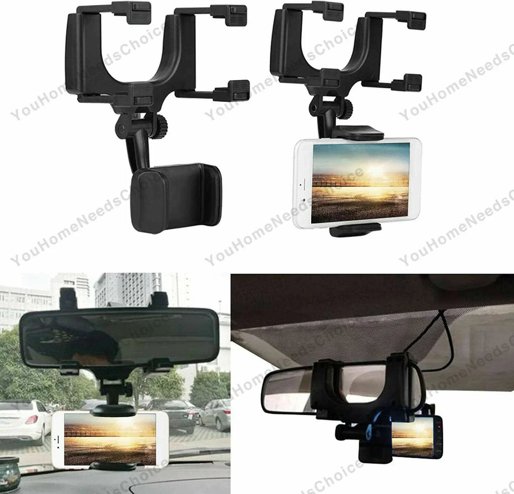 360�� Car Rearview Mirror Mount Holder for Universal Cell Phone GPS