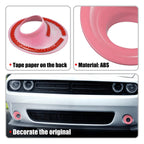 2pcs ABS Front Foglight Covers Trim for Dodge Challenger (2015–2020) Pink