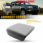 Leather Console Lid Cover for Honda Ridgeline (2006–2014) Gray