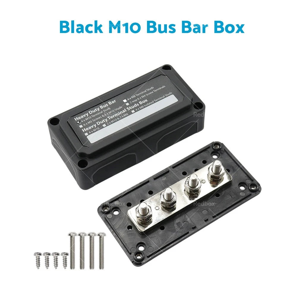 1x Power Distribution Box Terminal Block for M10 300A DC 12V-48V