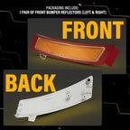 2X Front Reflector Bumper Cover for BMW X5 E70 (2011-2013)