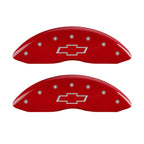 Front and Rear Red Bowtie Caliper Covers for 2006–2009 Chevy Impala