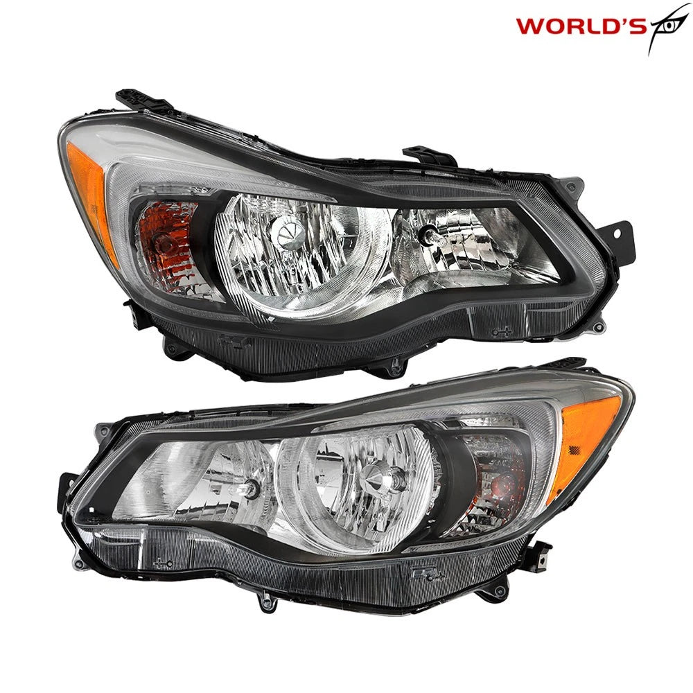 Halogen Headlight Set for Subaru Impreza, Crosstrek (2012–2016) Clear Lens