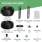 Drip Irrigation System for Garden Watering (240FT)