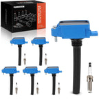 Set of 6 Ignition Coils & Iridium Spark Plugs for Jeep 1500 Classic