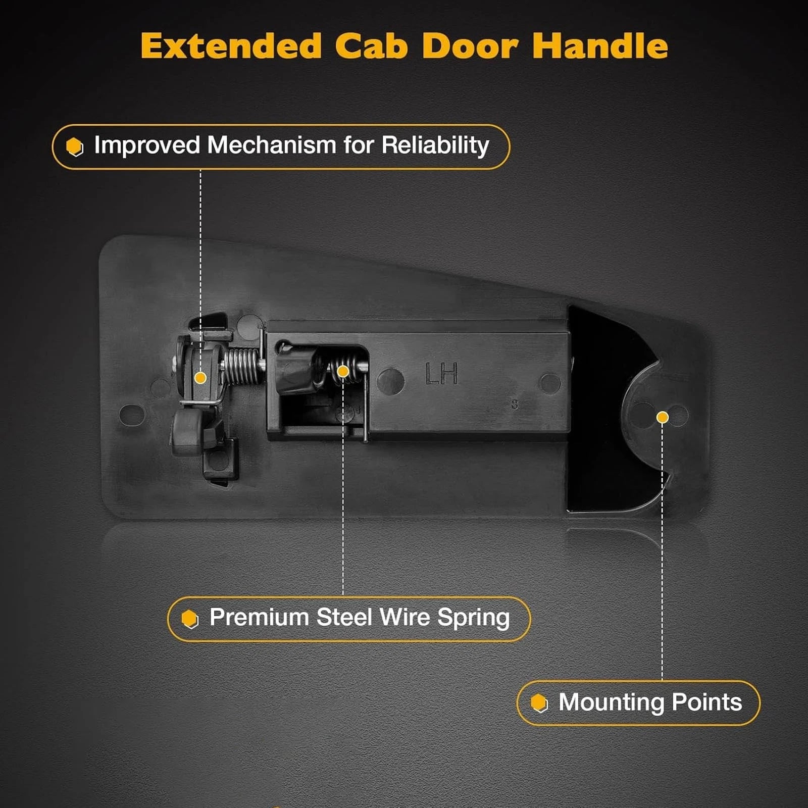 Rear Outside Door Handle for Chevy Silverado GMC Sierra (1999-2007)