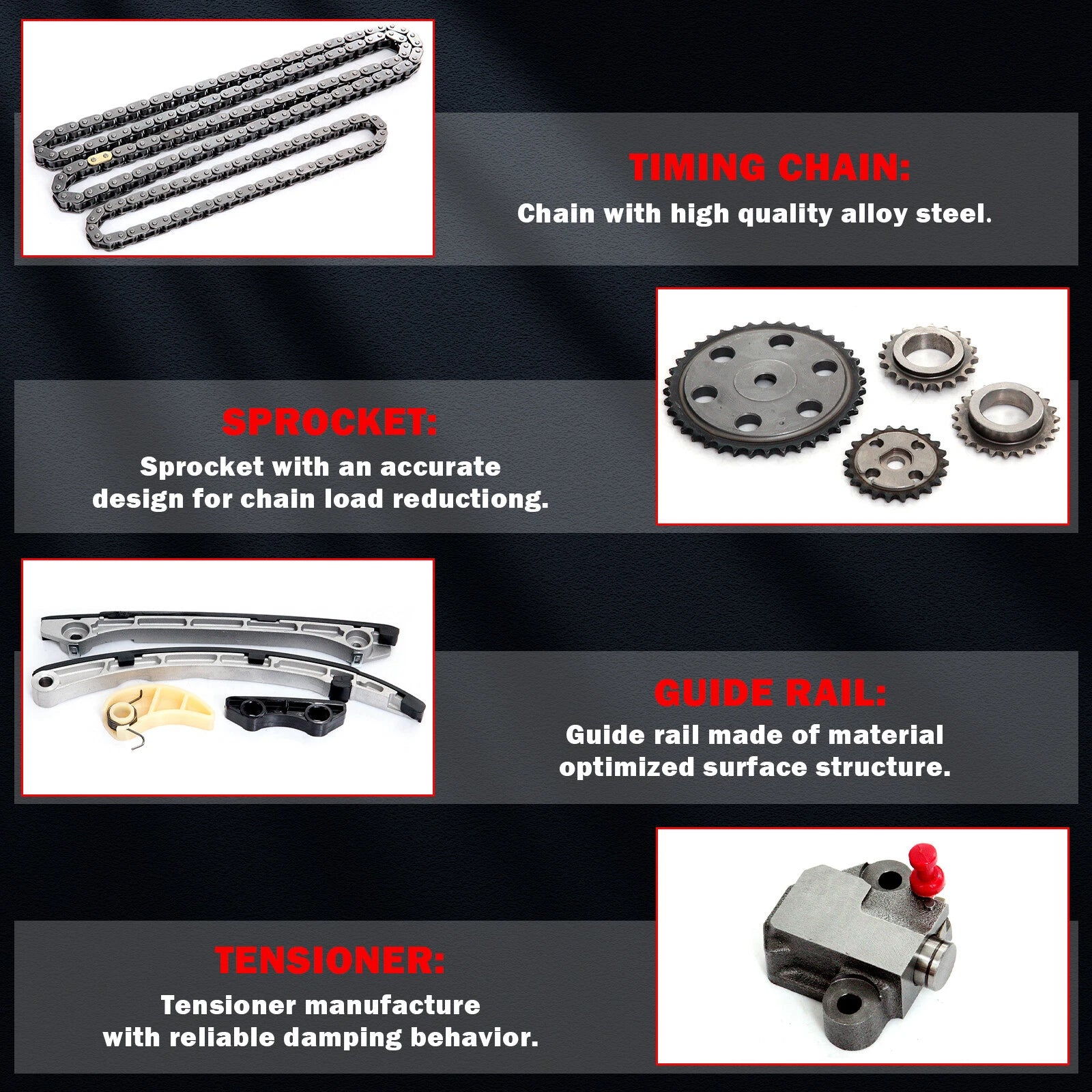 Timing Chain Kit and Head Gasket Set for Mazda 3 CX-7 (2007-2013)