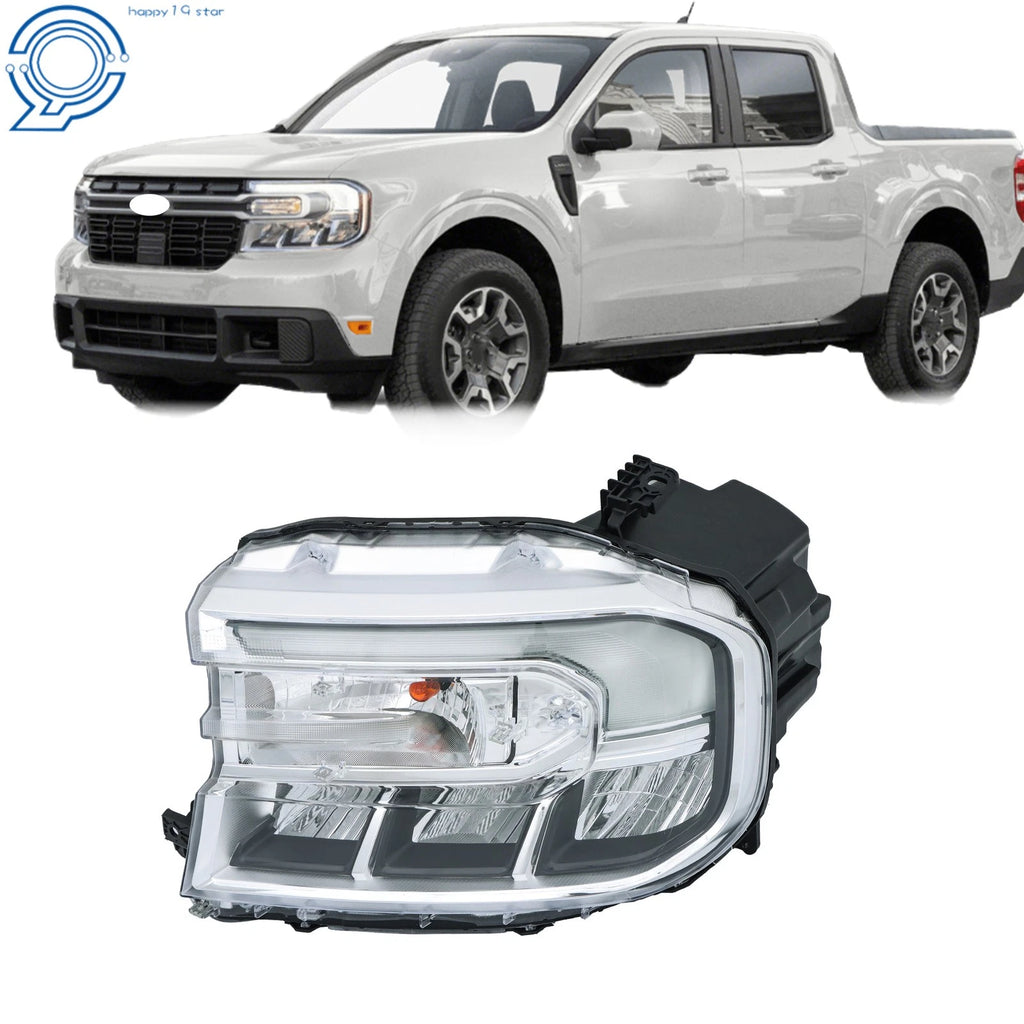 LED Headlight with DRL for Ford Maverick Lariat (2022–2024) Chrome Housing