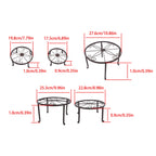 Set of 5 Heavy Duty Metal Plant Stands for Outdoor Indoor Use