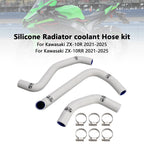 Silicone Radiator Coolant Hose for Kawasaki ZX10R ZX-10RR (2021–2025)