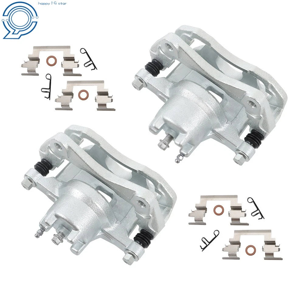 Set of 2 Front LH & RH Brake Calipers w/Bracket 18-B5032C for Mitsubishi Lancer (2008–2017)
