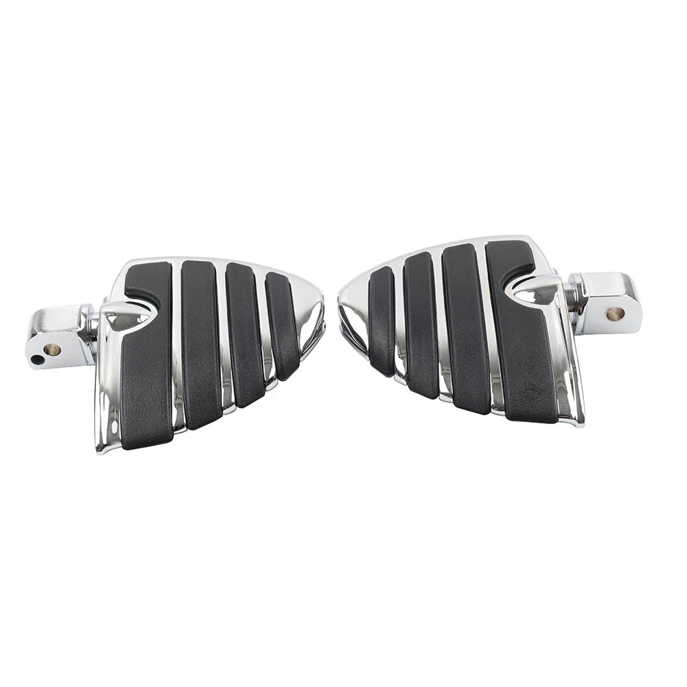 2X Chrome Rear Passenger Footrest Pedal for Harley FXBR Breakout (2018–2019)