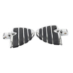 2X Chrome Rear Passenger Footrest Pedal for Harley FXBR Breakout (2018–2019)