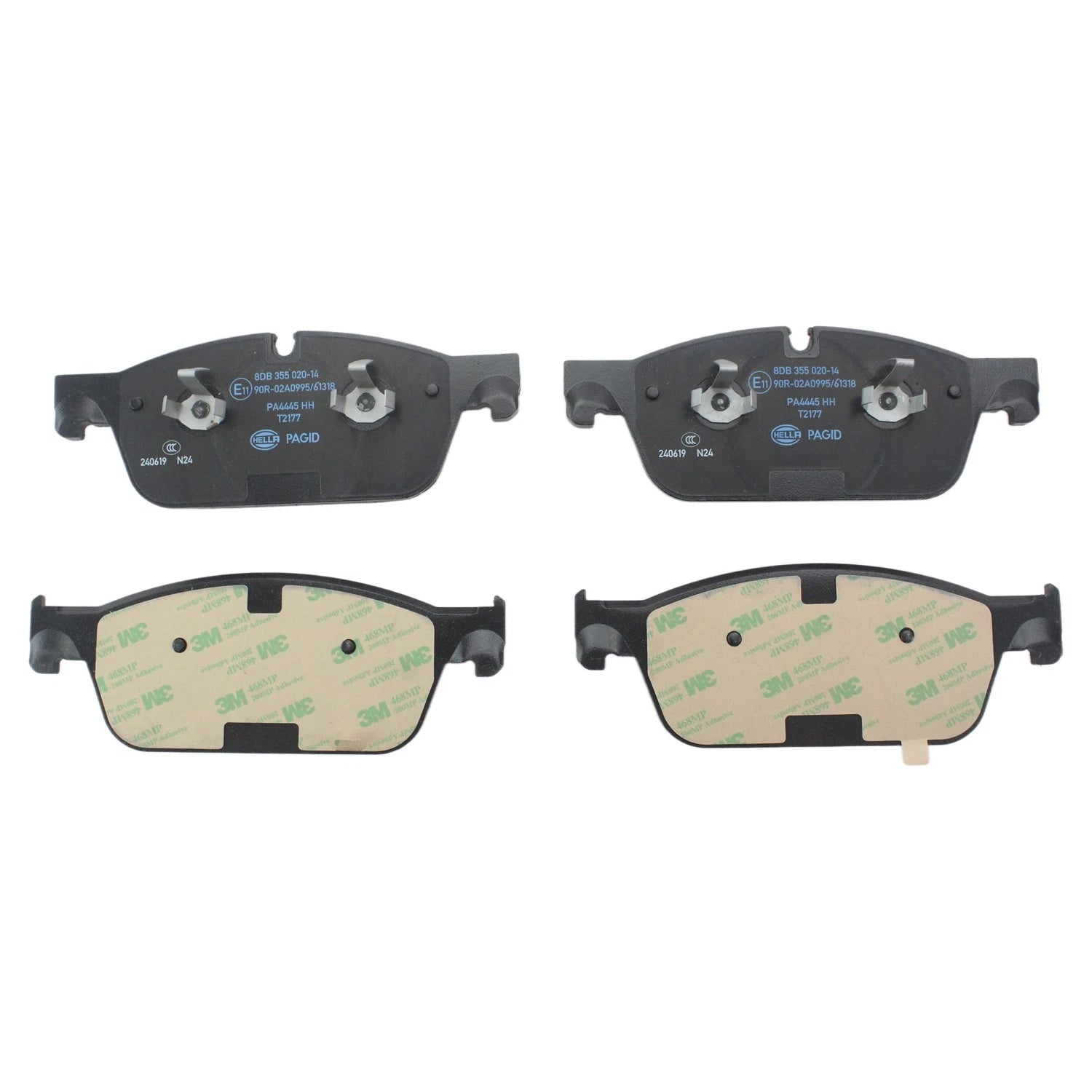 Set of 4 Hella Low-Metalli Front Disc Brake Pads for Mercedes Benz W166 C292 X166