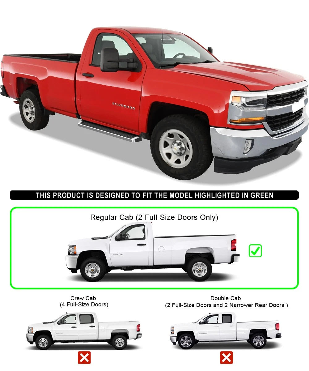 iBoard Running Boards for Silverado Sierra Regular Cab (2007-2018)