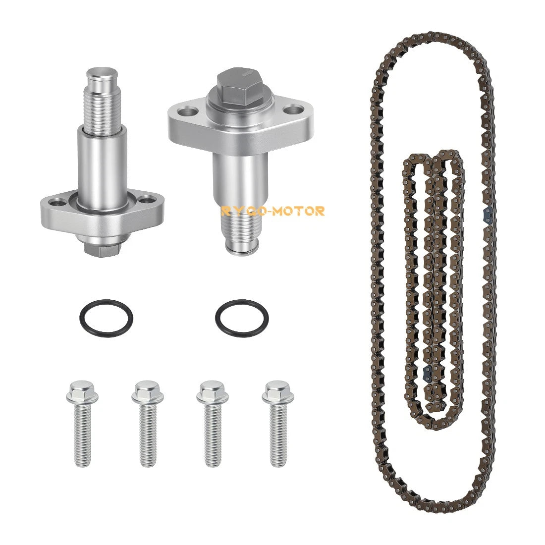 2 Aluminum Timing Chain & Tensioner Set for Can-Am Outlander Renegade Commander (2015–2023)