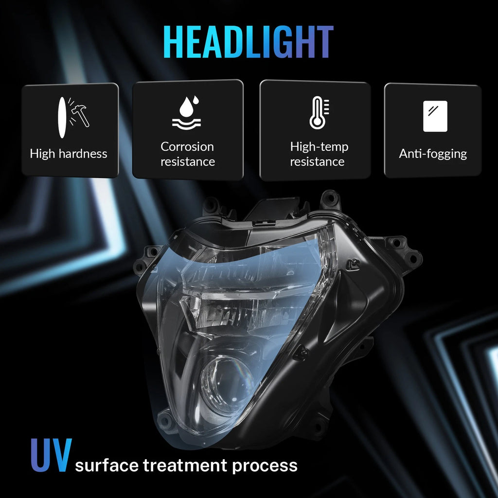 Front Headlight Lamp Clear Lens for Suzuki Hayabusa GSX1300R (2022–2025)