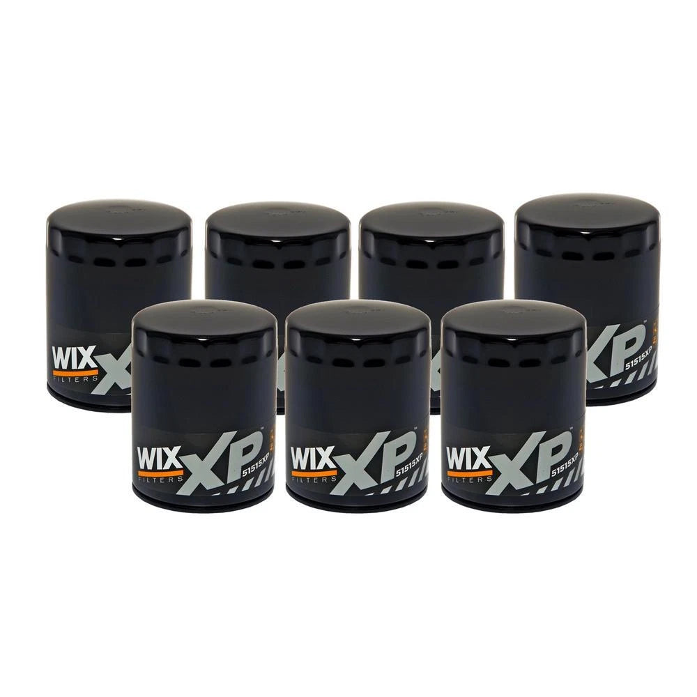 Set of 7 Wix 51515XP Engine Oil Filter Kit for (Spin-On)