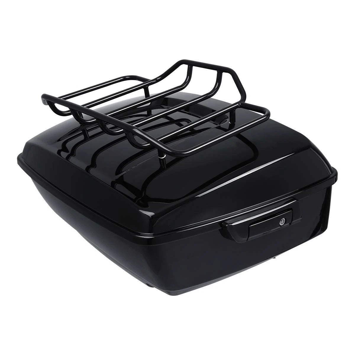 Black King Trunk Backrest Luggage Rack for Harley Touring Road Glide (2009–2013)