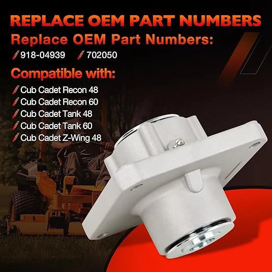Mower Deck Spindle for Cub Cadet Recon 48/60 Tank/Z-Wing