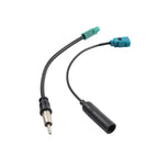 Stereo FM AM Radio Antenna Adapter Cable for (Fakra Z to DIN)