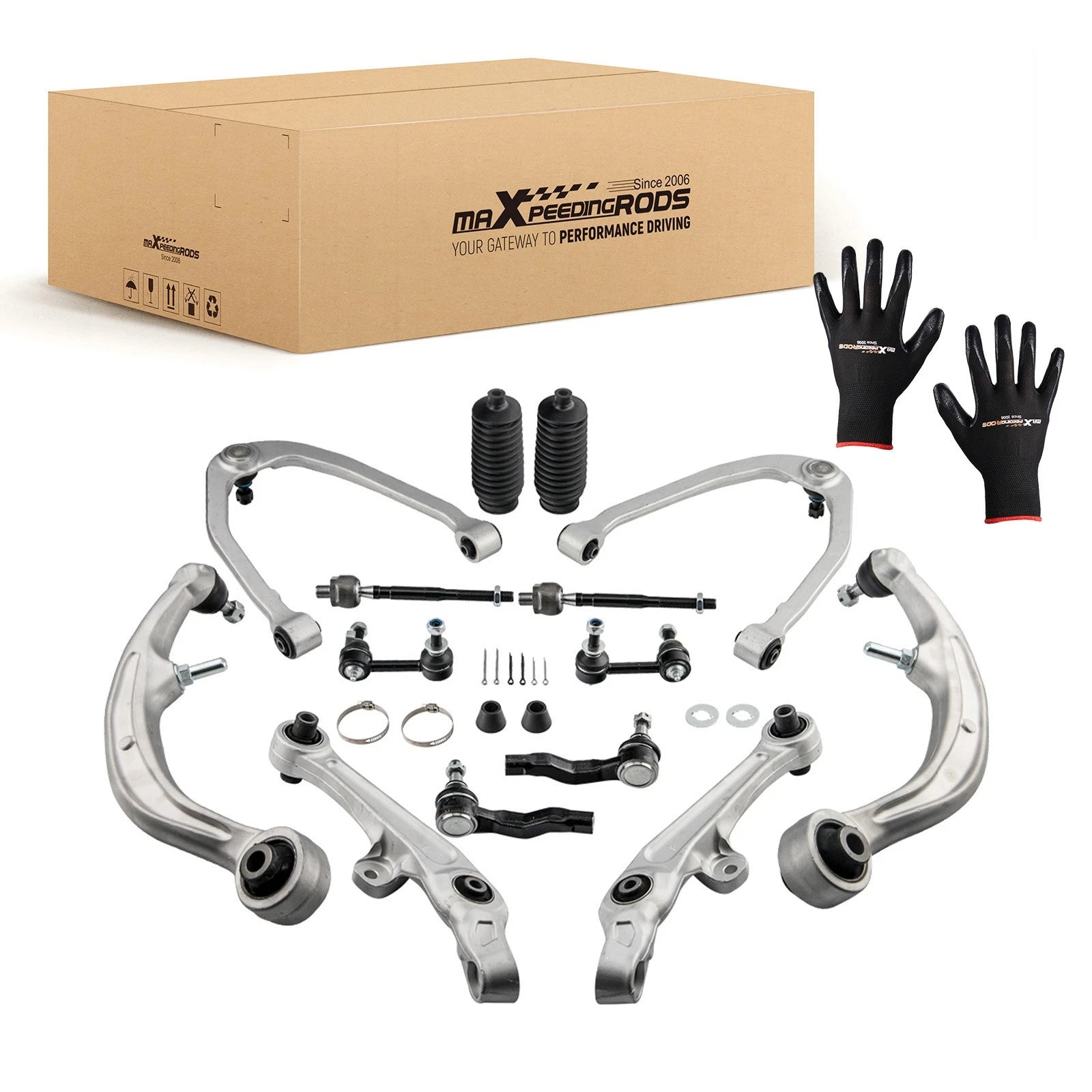 14pc Suspension Kit Front Lower Control Arms for Nissan 350Z (2003–2008) RWD