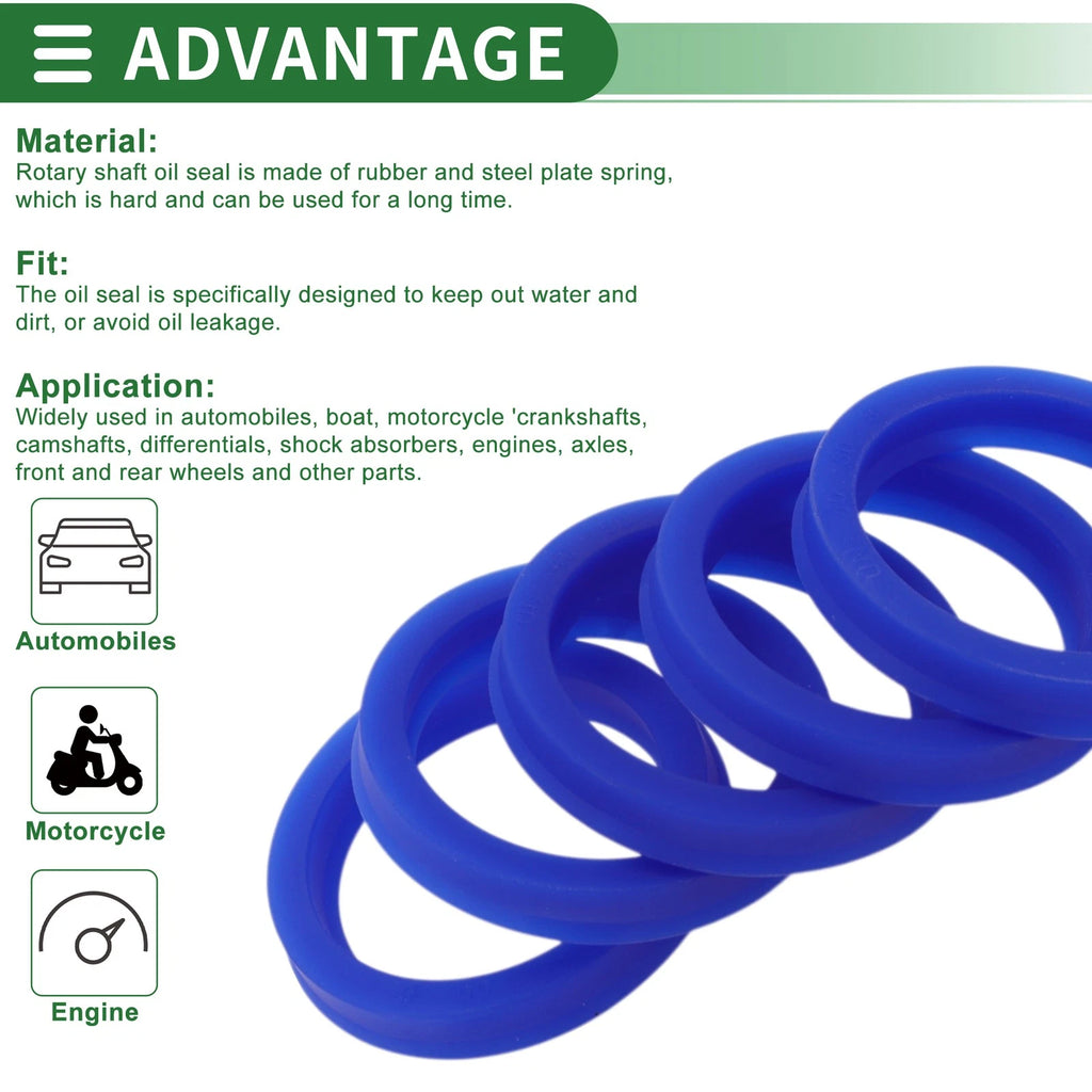 Set of 5 Oil Seal Rotary Shaft Seal 40x50x8mm for Various Models