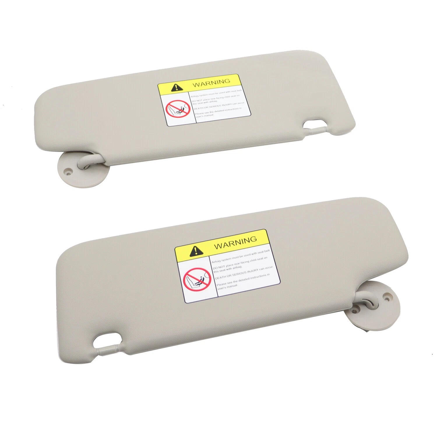 Pair Gray Sun Visors for Chevrolet Spark Sonic (2011–2022) Left+Right