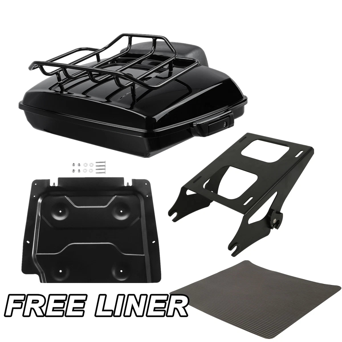 Trunk Pad Mount Rack Base Plate for Harley Touring Glide (2014–2023)