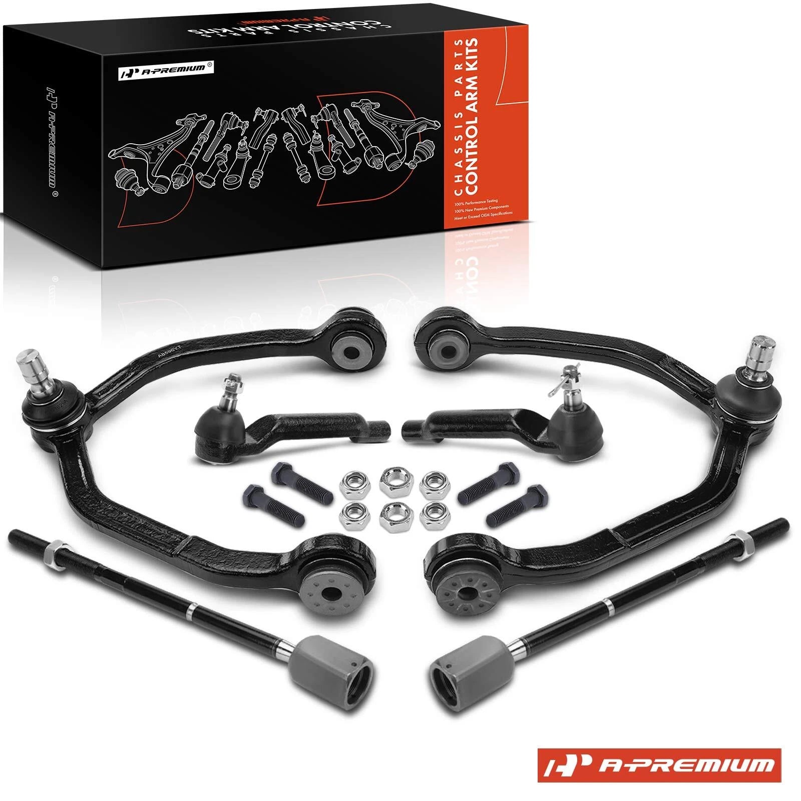 Set of 6 Front Control Arm Ball Joints Tie Rod Ends for Ford Thunderbird (1989–1997)