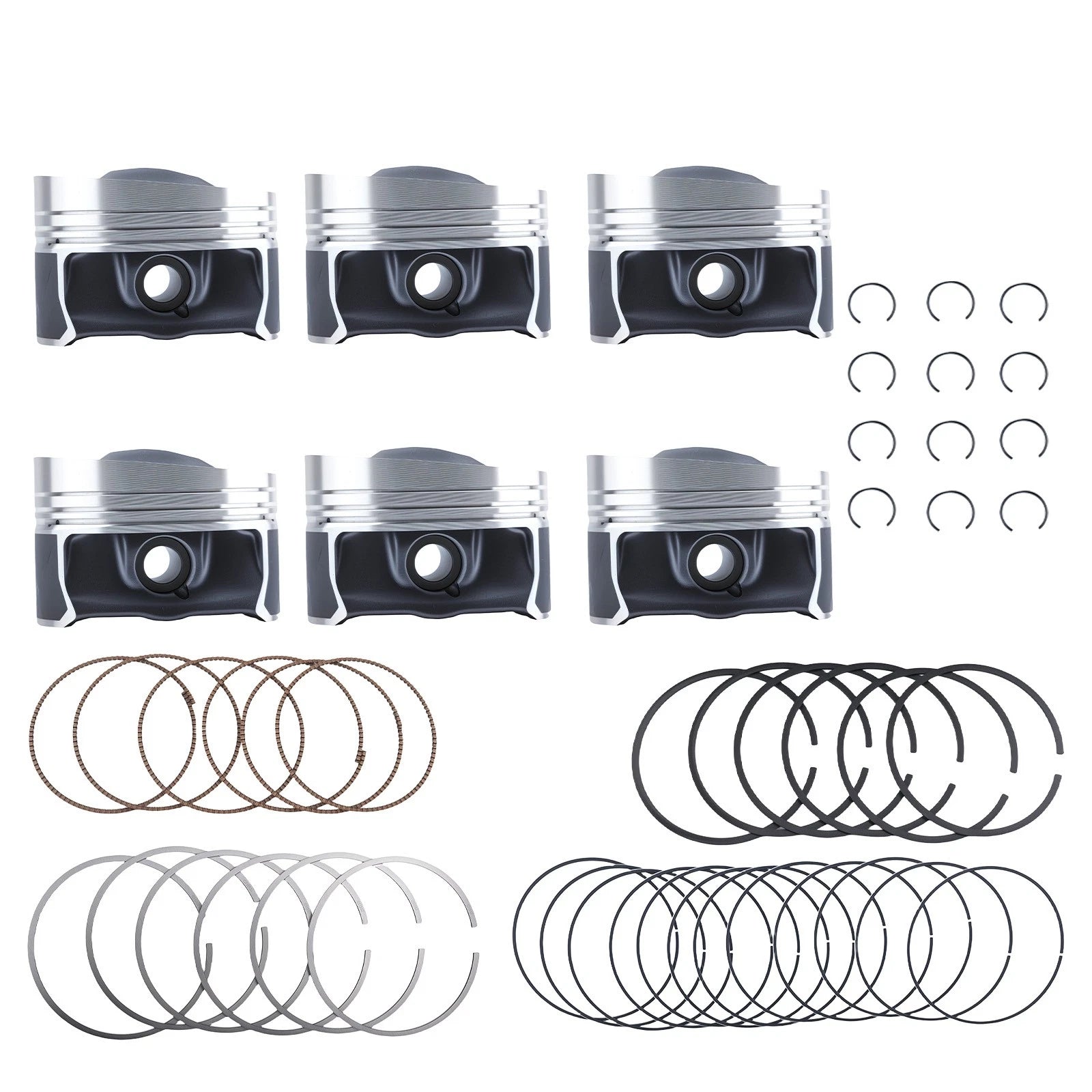 Piston Ring Set for Porsche VW Touareg Audi Q7 3.6L (2006–2017)