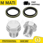 2Pcs Oil Pan Drain Plug & Gasket for Suzuki GSX1300R Hayabusa GSX-R750 GSX-R600 (2000–2023)