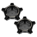 2X Black 5 Lug Wheel Rim Caps for Polaris RZR Turbo R/RZR Turbo R 2022–2024
