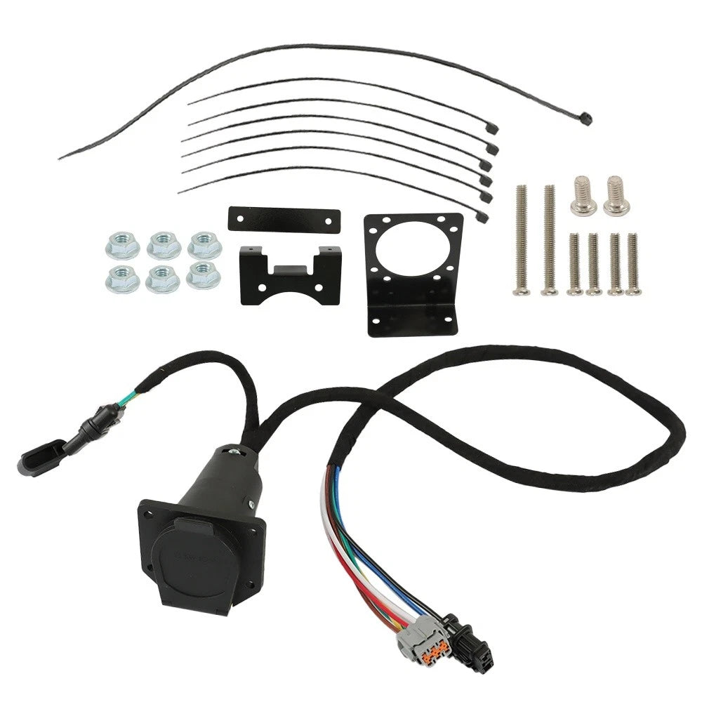 Set of 4 Way Flat & 7 Way Trailer Wiring Harness for Nissan Frontier (2005–2022)
