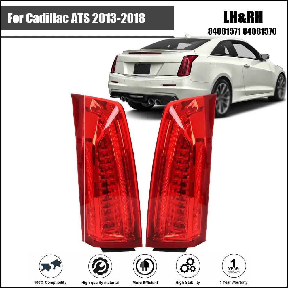 Set of 2 LED Brake Lamps Tail Lights for Cadillac ATS (2013–2018)