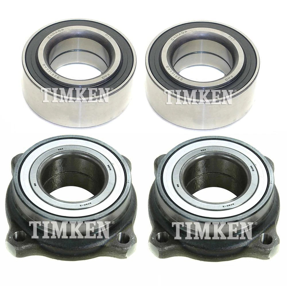 Set of 2 Wheel Bearing and Hubs for BMW E60 E61 525xi 530xi (2006–2010)